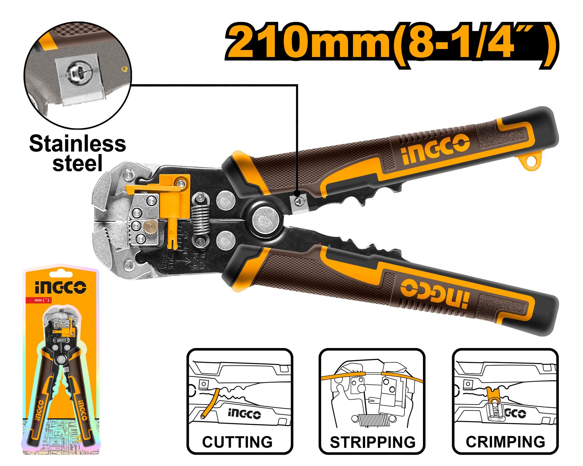 Hand tools Automatic wire stripper HWSP102418 INGCO Costa Rica