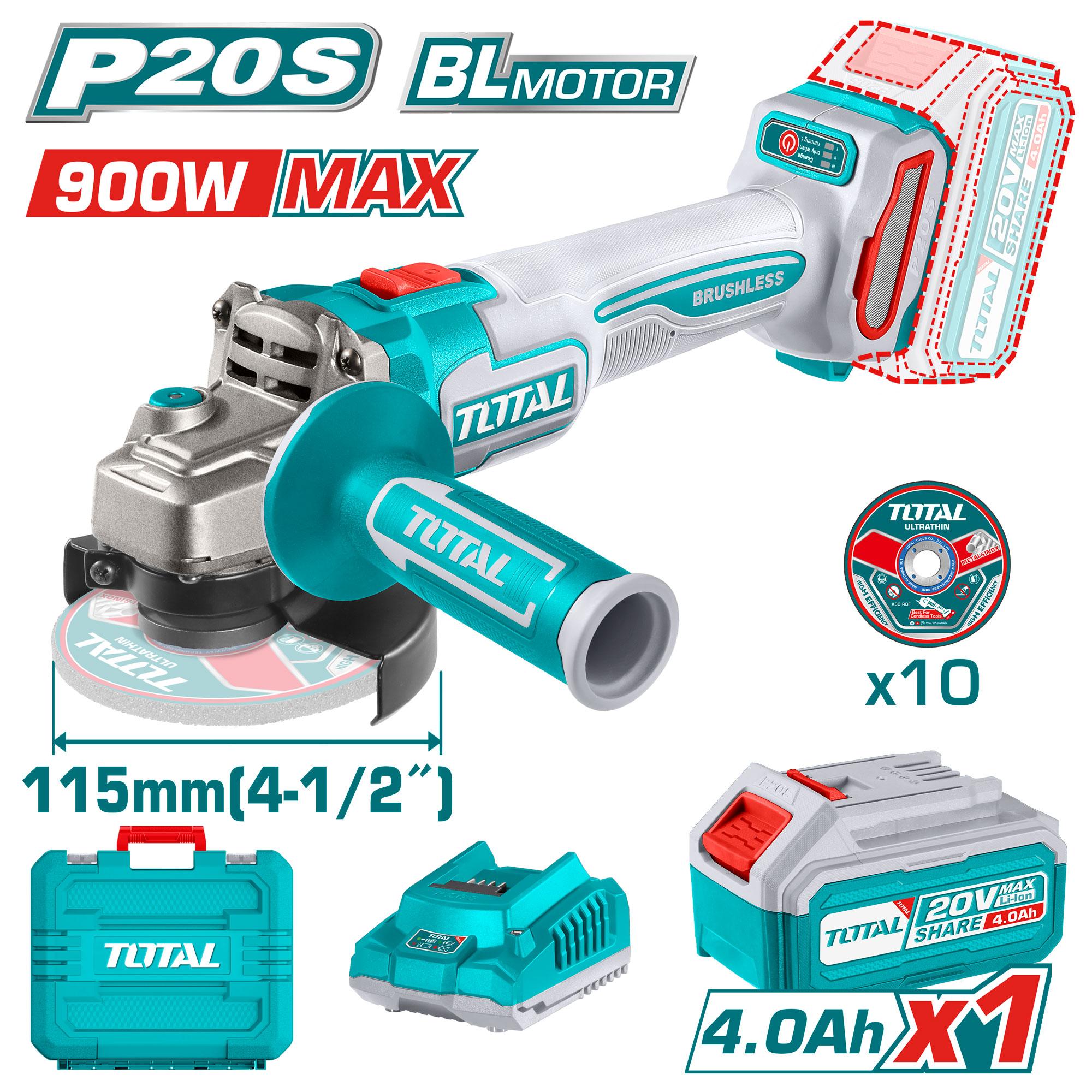 Power Tools Cordless angle grinder UTAGLI211541 TOTAL Guyana